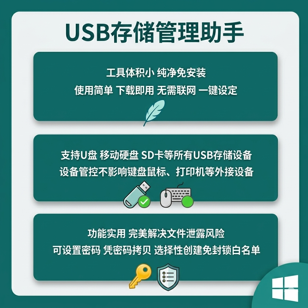 电脑文件防拷贝泄密软件禁用禁止封锁U盘移动硬盘防复制管理工具